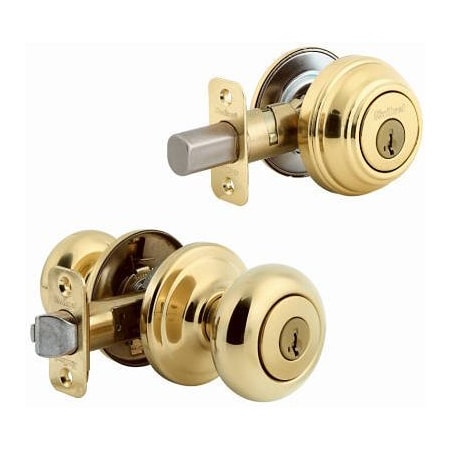 Kwikset PB KnobSGL CylDeadbolt 991J 3 SMT CP K4